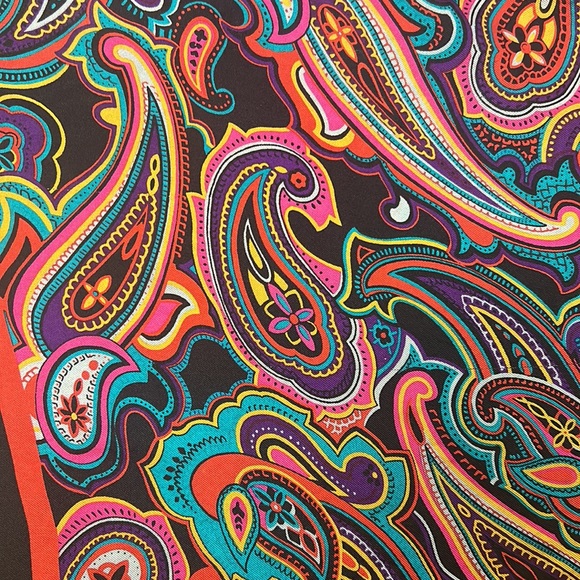 Vintage Bill Blass Paisley Silk Scarf - Picture 3 of 6